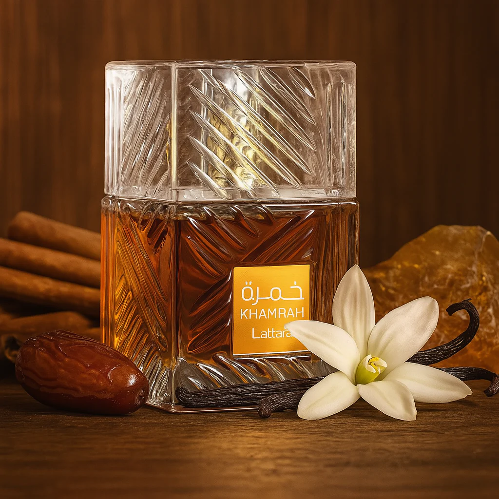 LATTAFA KHAMRAH خمرة 5 Khamrah Lattafa parfum gourmand dattes praliné Maroc