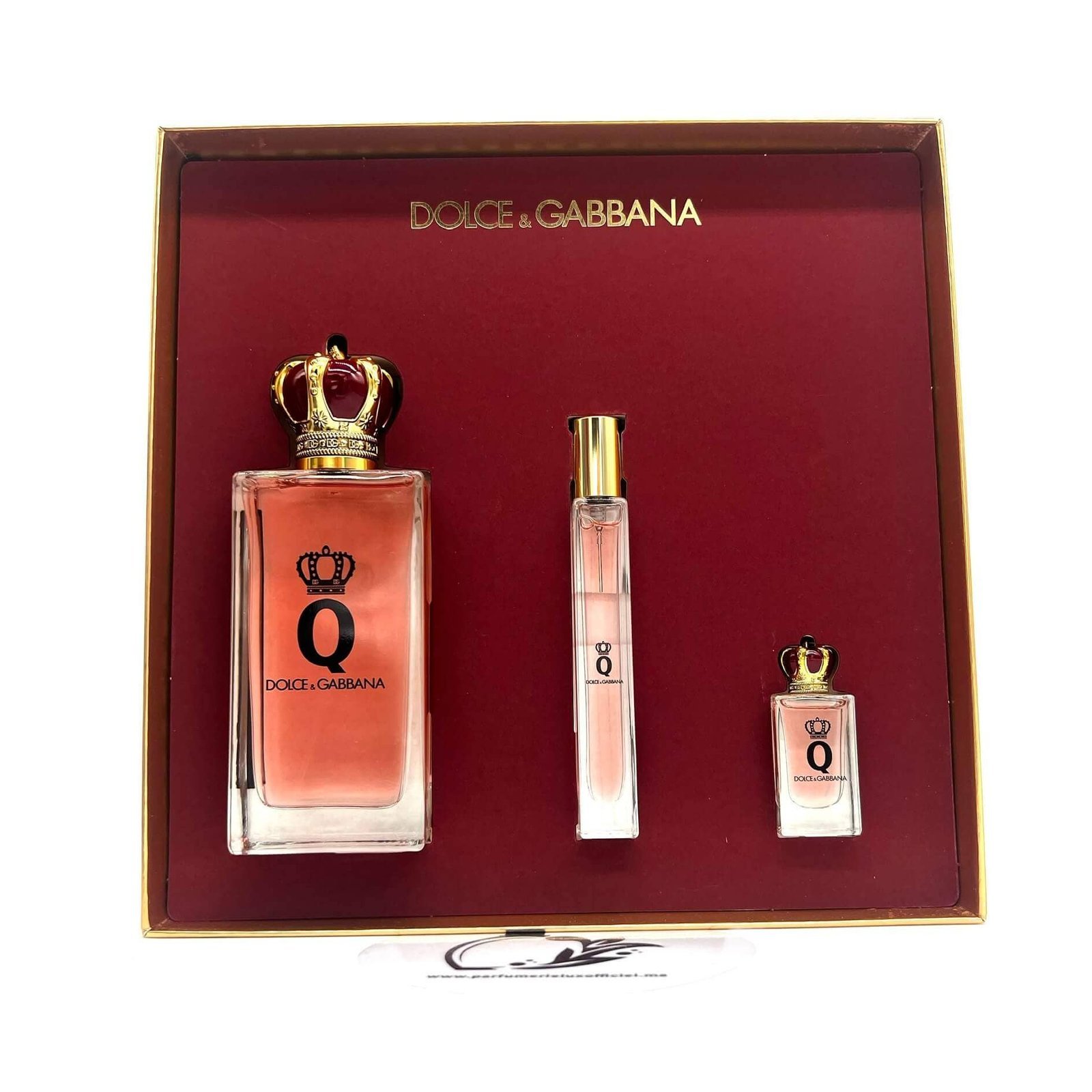COFFRET CADEAU DOLCE GABBANA Q 3 Coffret Dolce Gabbana Q parfum femme original au Maroc
