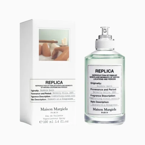 Maison Margiela Replica Bubble Bath – parfum clean musc blanc luxe authentique disponible au Maroc.