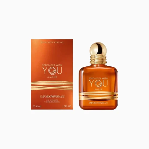 armani stronger with you amber packaging