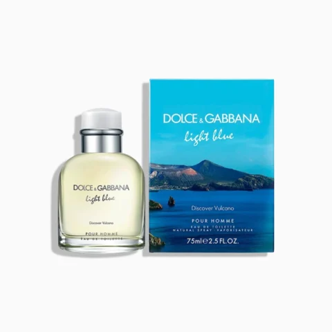 Dolce Gabbana Light Blue Vulcano boite emballage original maroc