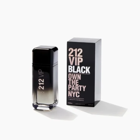 Carolina Herrera 212 VIP Black avec boite originale parfum homme maroc
