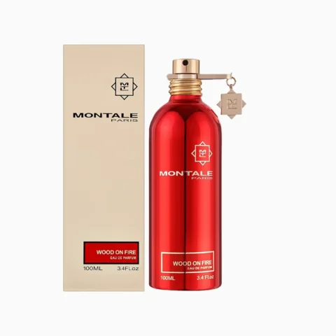 Découvrez Wood On Fire Montale au Maroc, parfum niche fumé avec oud, encens, vanille et bois. Longue tenue, sillage intense, 100% authentique avec livraison rapide et paiement à la livraison.