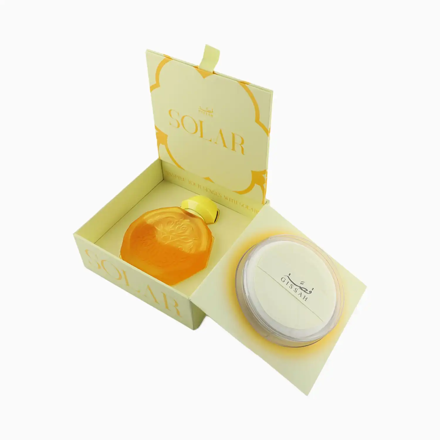 GISSAH SOLAR MUSK EDITION 4 Gissah Solar Musk Edition coffret emballage original parfum luxe maroc