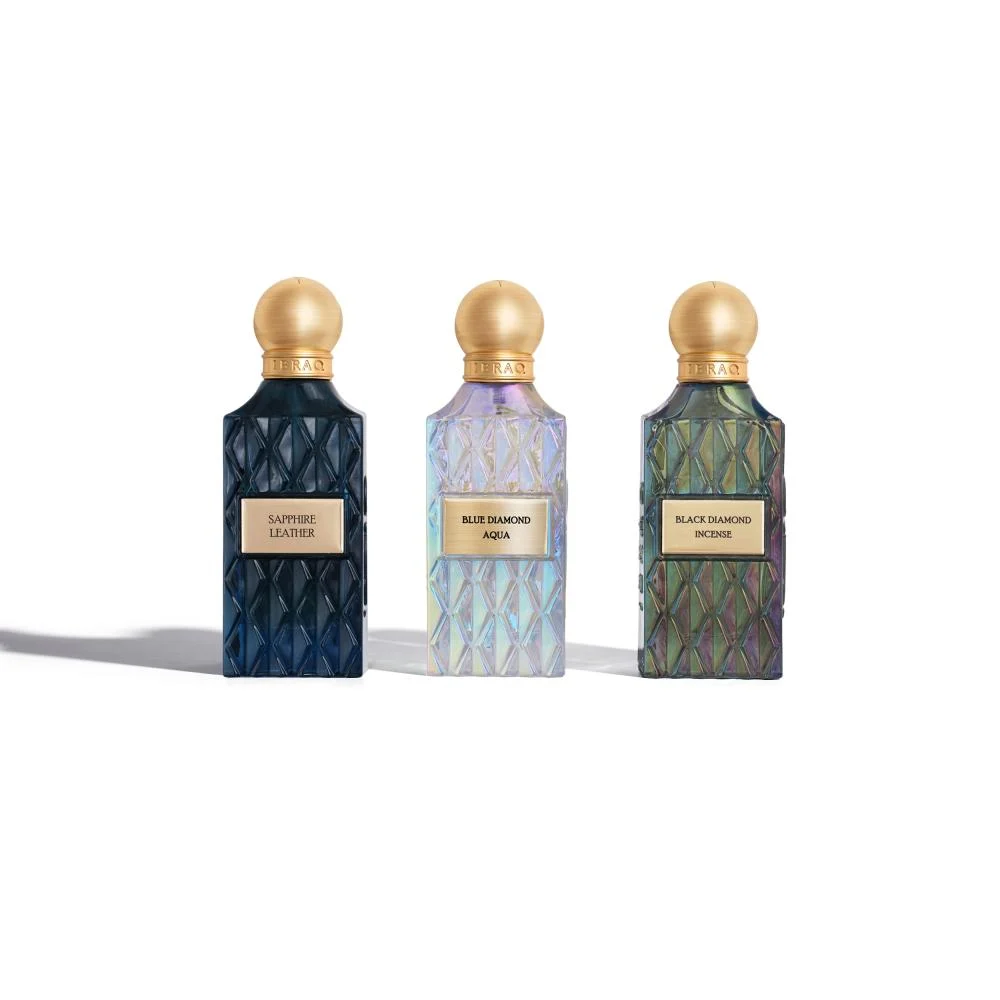 COFFRET IBRAQ DIAMOND BLUE BOX 2 - 75ML 5 Diamond Blue Box 2 Ibraq Maroc coffret 3 parfums 75ml