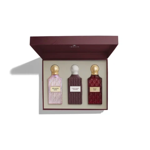 Diamond Maroon Box Ibraq Maroc coffret 3 parfums 75ml