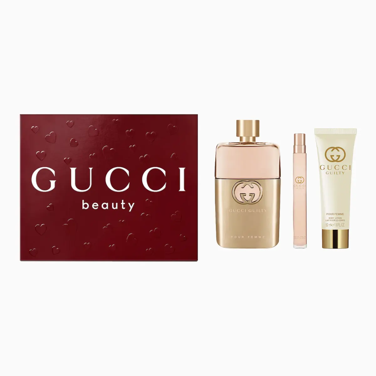 COFFRET GUCCI GUILTY POUR FEMME EAU DE PARFUM 3 PIÈCES